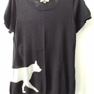 Posh Cat Sweater, short sleeves